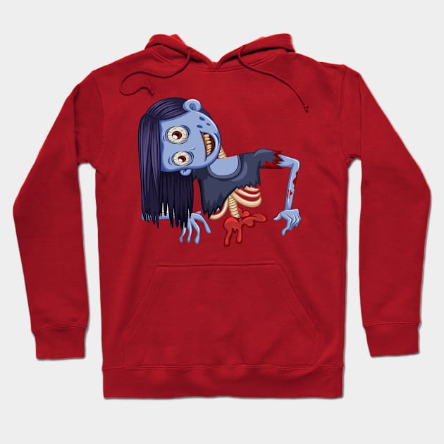 Scary Girl Hoodie by Mako Design 